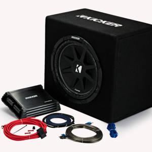 44KKP212 - 12" Ported Enclosure + Amp + Wiring Kit